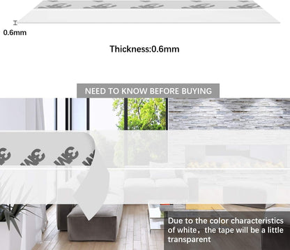 TAROSE Weather Stripping, Silicone Door Seal Strip Door, Window, 16 Feet Long, White (Width 45mm)