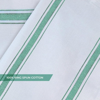 Dish Towels Set (Value Pack of 30) Size 15x25 Inch, 100% Cotton Soft & Absorbent Linen Kitchen Towels, Tea Towels, Reusable Cleaning Cloths for Household Cleaning (Green)