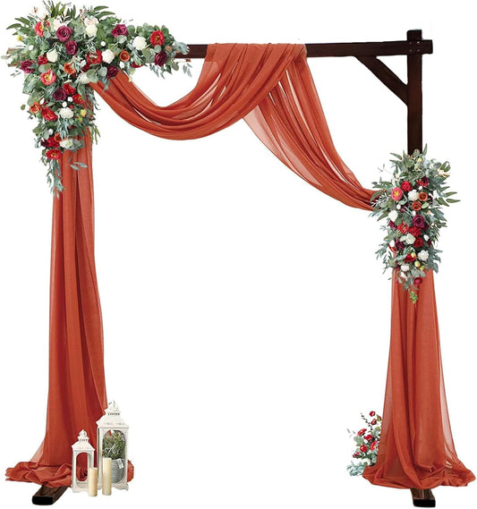 7.3FT Wooden Wedding Arch Stand Square Wood Arch Wedding Arbor for Ceremony Party Proposal Scene Garden