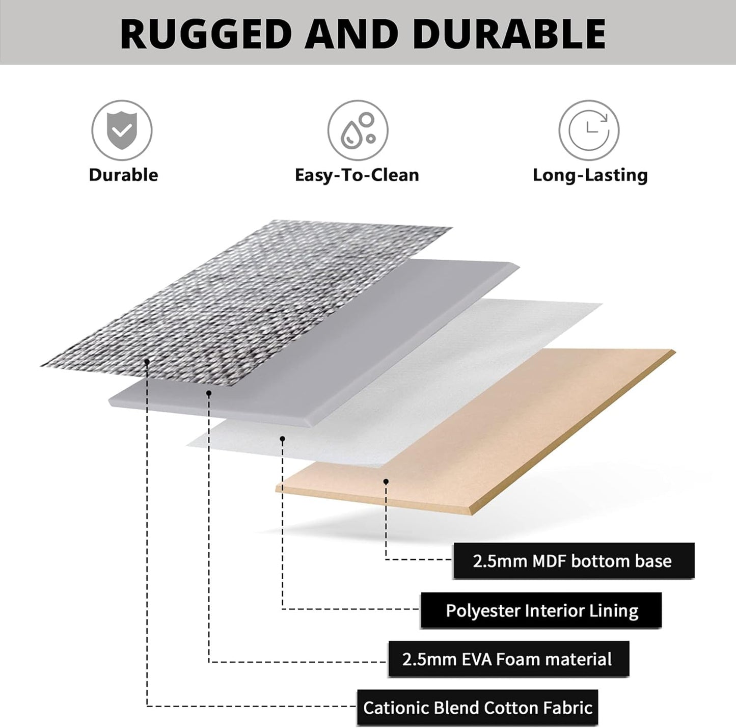 DECOMOMO Storage Bins Fabric Storage Baskets for Shelves, Linen Closet Organization Toys Nursery (Purple and White, Large - 3 Pack)