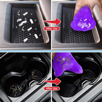 Car Cleaning Gel, 2 Pack Car Cleaning Putty, Universal Auto Deatiling Tools, Reusable Interior Cleaner for Car Keyboard Air Vent, Car Slime Cleaner Dust Cleaning Gel