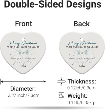 Friendship Gifts for Women, Best Friend, Funny, Work Besties, Sister, Friend Ornaments for Women, Ceramic Christmas Ornaments (Friend 2)