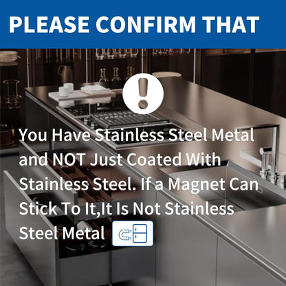 Stainless Steel Rust Stain Remover & Cleaner, Rust Spot Stain Remover for Stainless Steel Appliances and Furniture - Ideal for Grill, Fridge, Knife or Pan & more - 3.72 Fl Oz