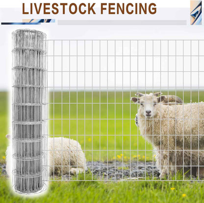 Tongmo 4 ft x 100 ft Galvanized Welded Wire Fence, 16GA Garden Chicken Wire Fence Roll, Mesh Size 2" x 4"Hardware Cloth, Ideal for Yard Protection and Poultry Netting