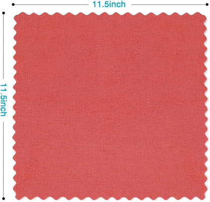 Orighty Cleaning Cloths Bulk, 200 Pack Shop Rags Reusable, Multi-Purpose Shop Towels for Cars, Microfiber Cleaning Rags for Automotive, Mechanic, Kitchen, Lint Free Towels 11.5’’ x 11.5’’, Red