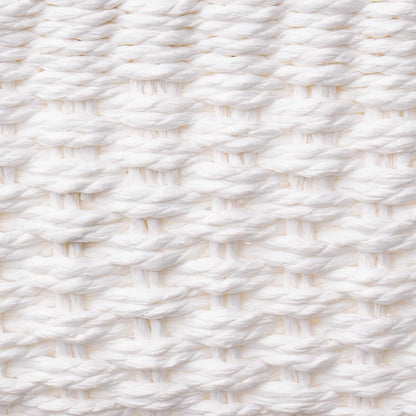 LA JOLIE MUSE Woven Storage Baskets for Organizing, Recycled Paper Rope Basket Bin Divider for Makeup Towel Shelf Cupboards Drawer Closet Dresser, Decorative White Storage Basket Set of 3