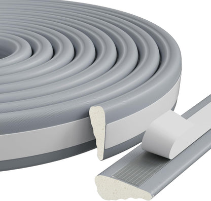 9.8 Ft Weather Stripping Seal Strip for Doors/Windows,Soundproofing Window Insulation Draft Stopper for Winter, Selfadhesive Foam Weather Strip for Door Frame,Door Gap Filler Noise Blocker(Gray)