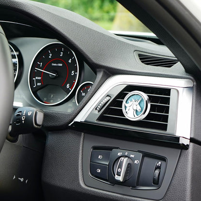 30mm Car Essential Oil Diffuser Vent Clip Air Freshener Vent Clips Aromatherapy with 10 Felt Pads Car Accessories Mother's Day for Women (Horse)