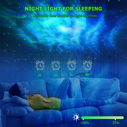 Galaxy Projector,Star Projector with Timer and Remote Control for Adults Bedroom Decoration, Party,Star Night Light
