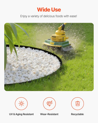 VEVOR Landscape Edging, 20 ft x 2 in Plastic Garden Border Edging with 120 Spikes, No Dig, Flexible Lawn Edgings Roll, UV-Resistant Mini Fence Borders Pathway Edgings for Flower Beds Yard Paver