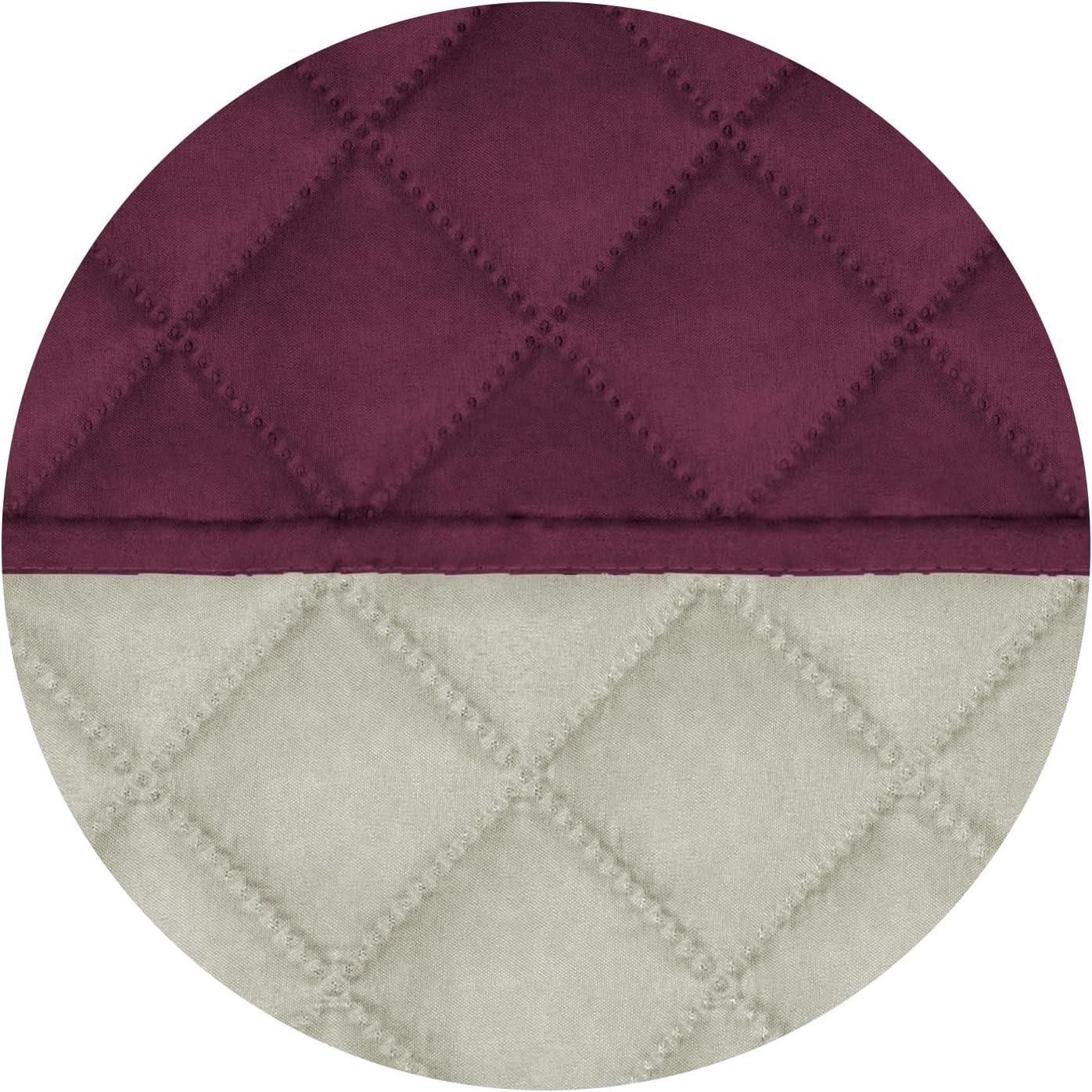 PureFit Reversible Quilted Sofa Cover, Water Resistant Slipcover Furniture Protector, Washable Couch Cover with Non Slip and Elastic Straps for Kids, Dogs, Pets (Oversized Loveseat, Wine/Beige)