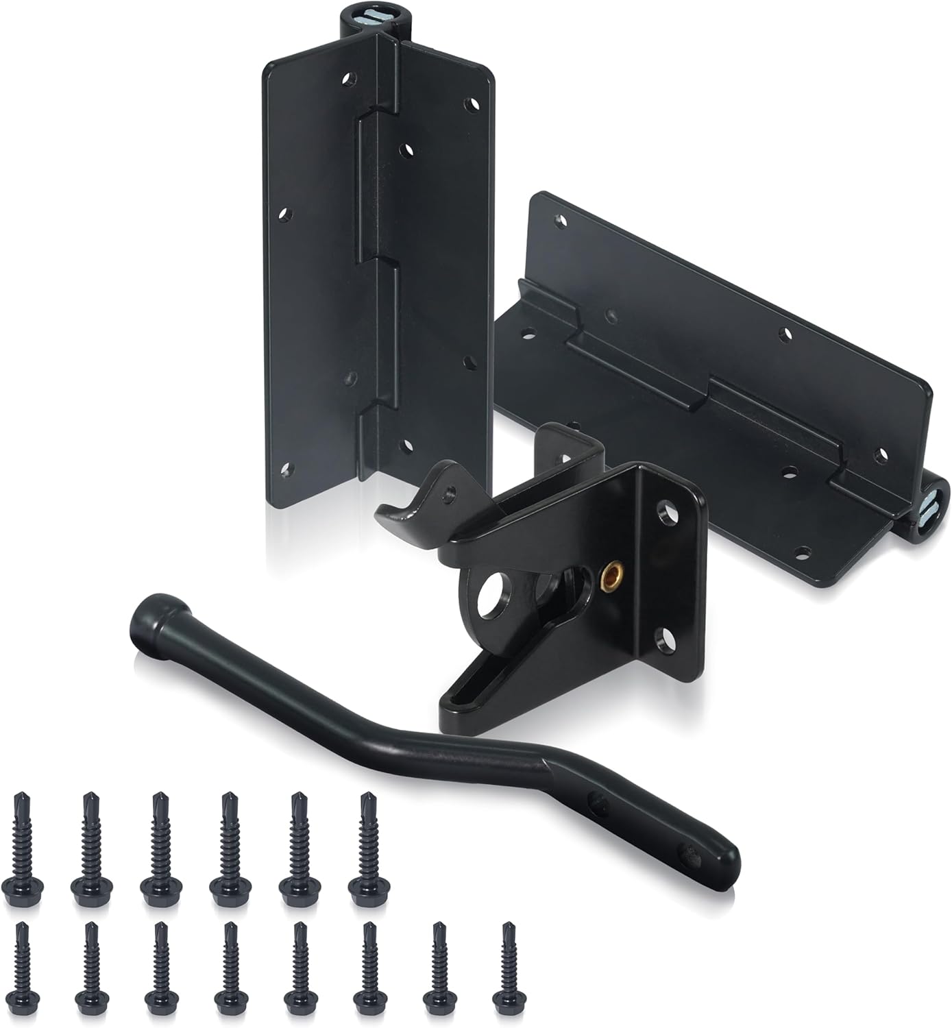 Fencer Wire Heavy Duty Garden Fence Hardware Kit, Metal Gate Lock and Latch for Outdoor Fence Barrier, Fencing Border Accessories