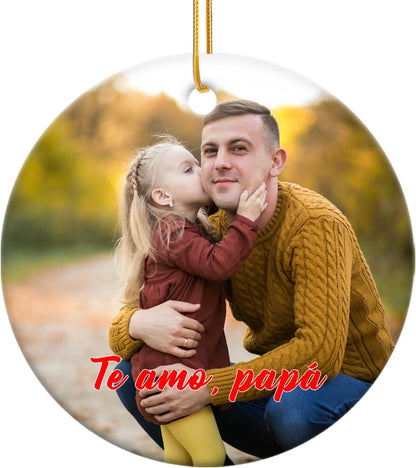 Custom Crystal Christmas Ornament with Photo, 2025 Personalized Keepsake Engraved Wedding Gift for Couples & First Christmas Memory