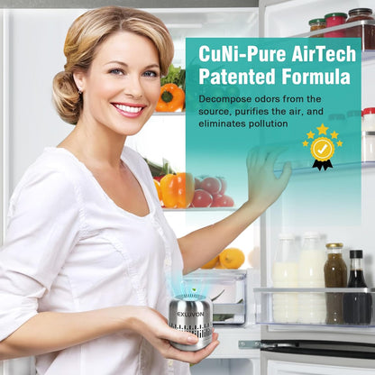 Refrigerator Deodorizer,Lasts for 10 Years Fridge Deodorizer Kitchen Gadgets Charcoal Air Purifier Odor Eliminator for Fridge & Freezer, Room,RV and New Home,More Effective Than Baking Soda