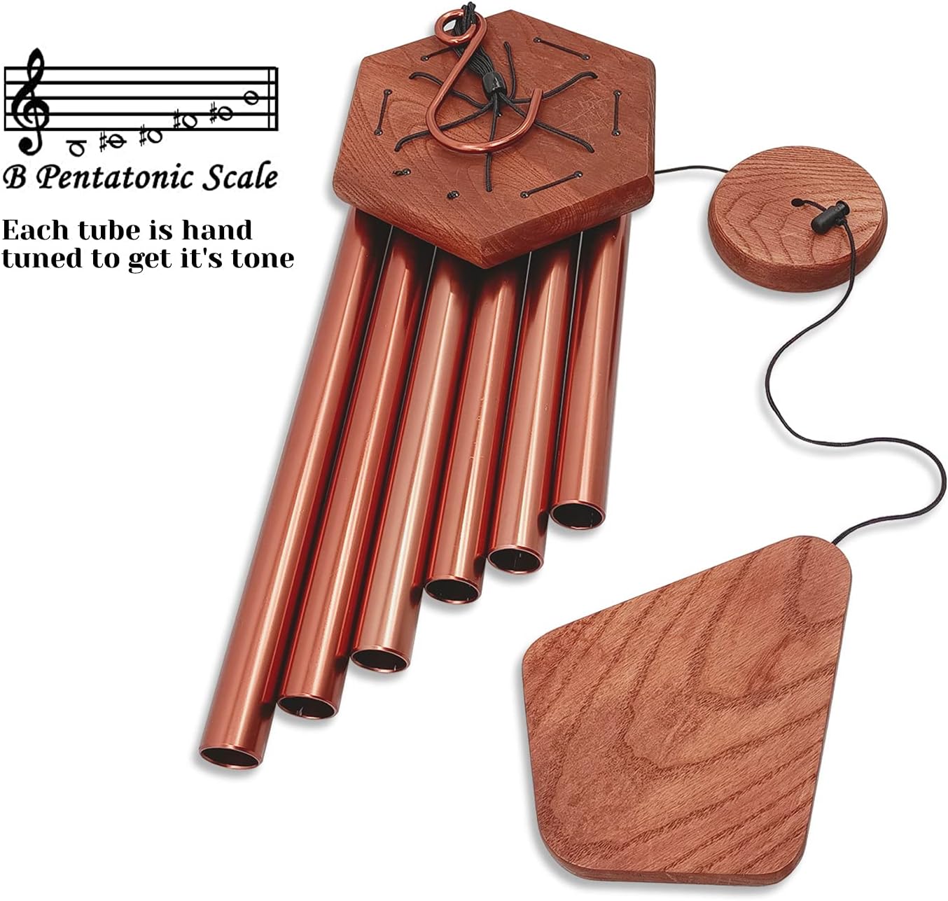 Wind Chimes for Outside, Wind Chimes Outdoor, Windchimes with 6 Tubes for Wedding,Mother's Day and Other Holidy Gifts