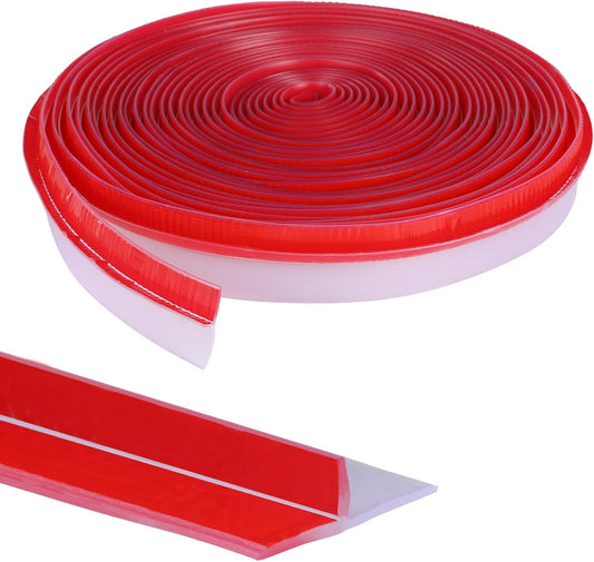 Orghtin T-Shaped Silicone Seal Strip, Clear Sealer Weather Stripping, 40Ft Door Draft Stopper