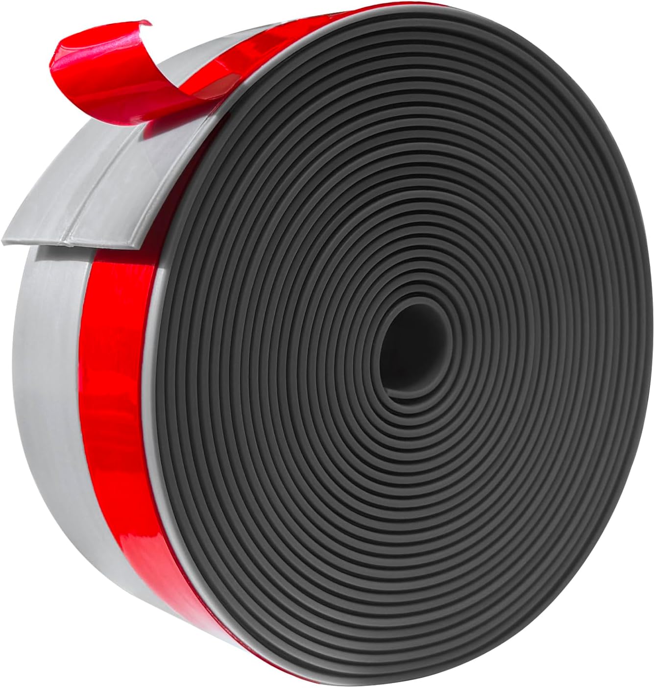 Silicone Weather Stripping, Door Draft Stopper Window Seal Strip for Gaps of Door & Windows, Garage Door Under Bottom, Sealing Tape Shower Doors Sweep (Gray, 3 inch x 20 Ft.)