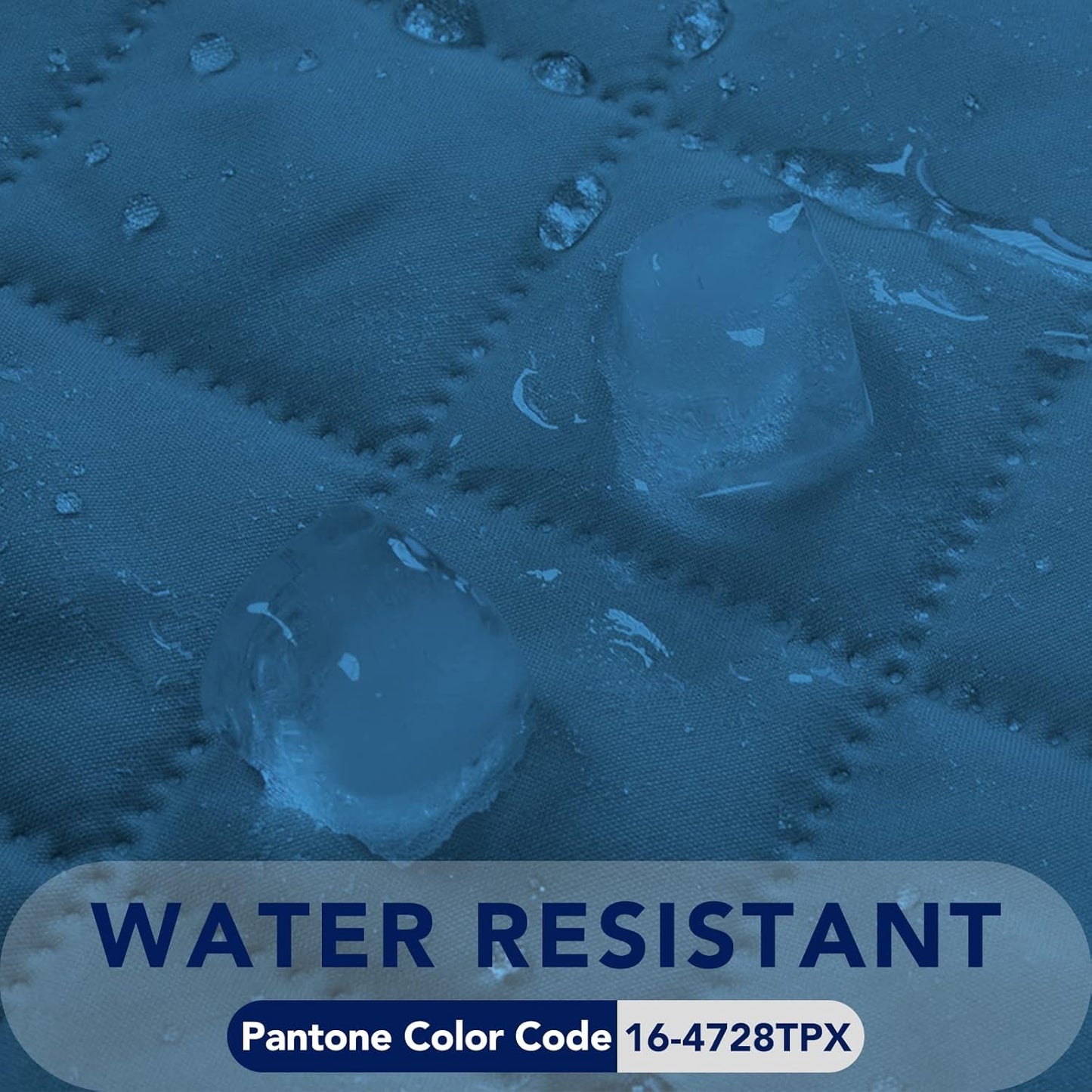 PureFit Reversible Quilted Sofa Cover, Water Resistant Slipcover Furniture Protector, Washable Couch Cover with Non Slip and Elastic Straps for Kids, Dogs, Pets (Small Recliner, Peacock Blue/Beige)