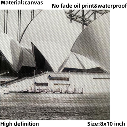 ELEVENSPACE Black And White Wall Art Decor,New York, London, Tokyo, Paris, Eiffel Tower Wall Decor Art,Modern Boho Wall Art for Living Room Bedroom Prints Poster,8x10 Inch Set of 6,Unframed