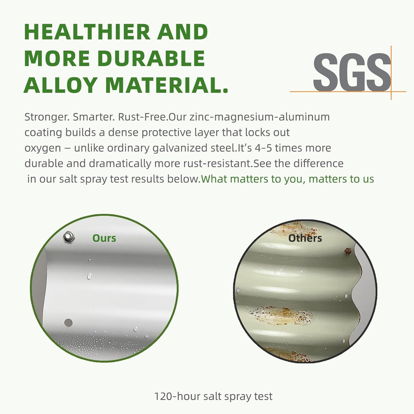 DaisyVibe Raised Garden Bed Kit, Planter Raised Garden Boxes Outdoor, Oval Large Metal Raised Garden Beds for Vegetables Flowers (White, 5ftx2ftx1ft)