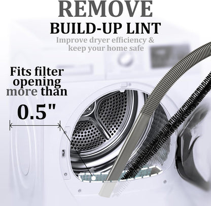 Dryer Vent Cleaner Kit for Dyson Gen5 V15 V12 V11 V10 V8 V7 Lint Vacuum Atttachments Detect Absolute Cyclone Outsize Slim Vacuum Cleaner Nozzle Crevice Flexible Dryer Lint Remove Tool