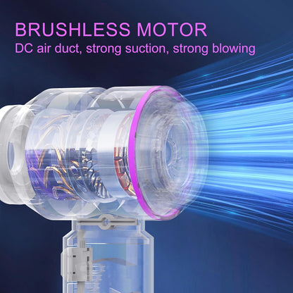 Car Vacuum Portable Cordless, 21000Pa Strong Suction Handheld Vacuum, 100W Auto Vac for Car Detailing, Home, RV Camping Use with 6000mAh Battery, Type-C Fast Charge & Blower Function