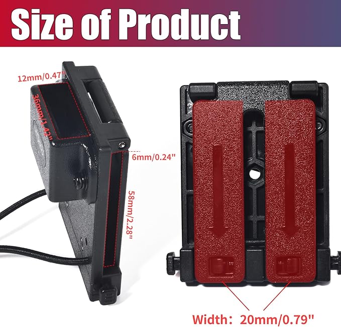 Universal Belt Clip & MOLLE Radio Holster - Tactical Mount Holder for BaoFeng Motorola Midland Kenwood Walkie-Talkies w/Back Clip - Secure Fit for Duty Belts, MOLLE Packs