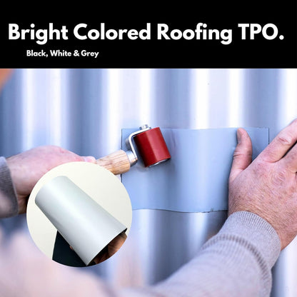 HSS Sealant Tape with MicroSealant - Waterproof Commercial Roofing Tape for Roof and RV Repair - UV- & Weatherproof - Grey - 6 inch x 25 ft.