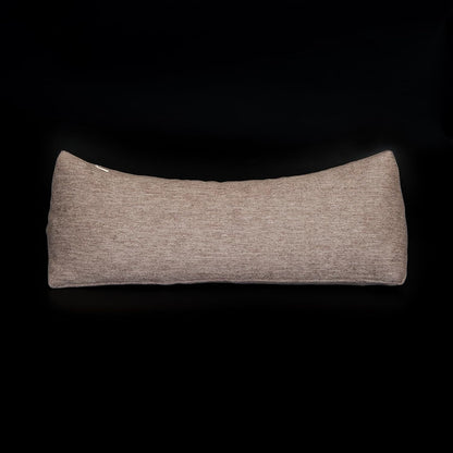 Buckwheat Neck Support Pillow Cervical Neck Cylinder Bolster Pillow,Buckwheat Hulls Adjustable Roll Pillow,Neck Pain Relief for Back and Side Sleepers Round Pillows for Lunch Break Brown, 6*15 inch