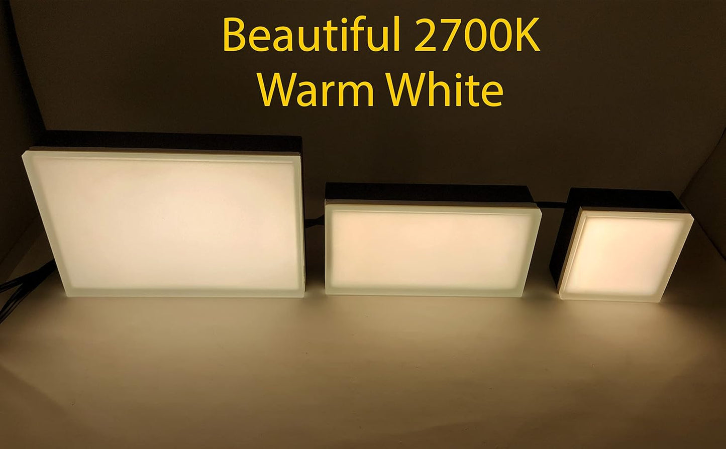 LUMENGY Paver Light 6X9 Inch (5.82 x 8.85 inches) 2700K, Brick Lighting for Pavers, Driveways, Pathways, Patios, Inground & Garden, 12V Waterproof, Drive-Over Rated