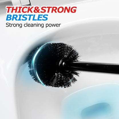2Pack 2 in 1 Toilet Brush and Plunger Set, Extended Handle Plunger,Toilet Bowl Brush Plunger Set,Bathroom Cleaning Tools,Toilet Brush Plunger Combo,Cleaning Brush,Cleaning Supplies