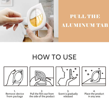 Air Freshener for Home, 4 Pack, Gingerbread, Odor Eliminator for Small Area Closets Bathroom Pets Strong Odor, Up to 120 Days