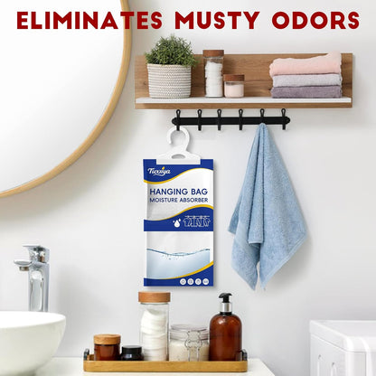 30 Pack Moisture Absorbers Packets,Hanging Closet Dehumidifier Bags,Humidity Packs, Desiccant,Moisture Absorbing Bags for Closet,Wardrobes,Bedrooms, Bathrooms(Net Wt. 230g/Pack)