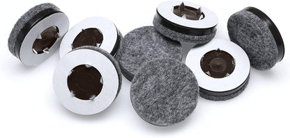 Slipstick GorillaFelt 1-1/2 Inch Felt Glides/Furniture Feet Floor Protectors (Set of 8 Sliders) Nail On Felt Furniture Pads Guaranteed to Stay On, Round, CB270-8