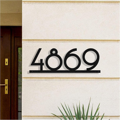 Personalized Metal House Number Sign for Outside Modern, Custom Large Outdoor Street Number Sign Address Number Plaque, Wall Art Decor Unique Handmade Housewarming Gift New Home Gift