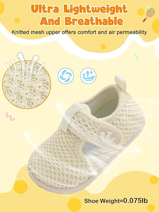 FEETCITY Barefoot Baby Shoes Girls Boys Walking Shoes Infant Sneakers Lightweight Flexible Newborn Dress School Shoe