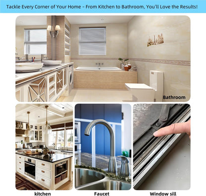 Crevice Cleaning Brush, Multifunctional Cleaning Brush Tool, Bathroom Gap Brush,Grout Brush, Cleaning Tools for Toilet, Bathrooms, Kitchens, Bathtub, Faucets, Sink, Windows，12pcs