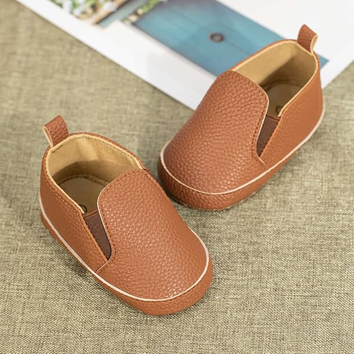 Morbido Infant Baby Boys Girls Canvas Sneaker Toddler Slip On Anti Skid Newborn First Walkers Candy Shoes for 0-18 Months