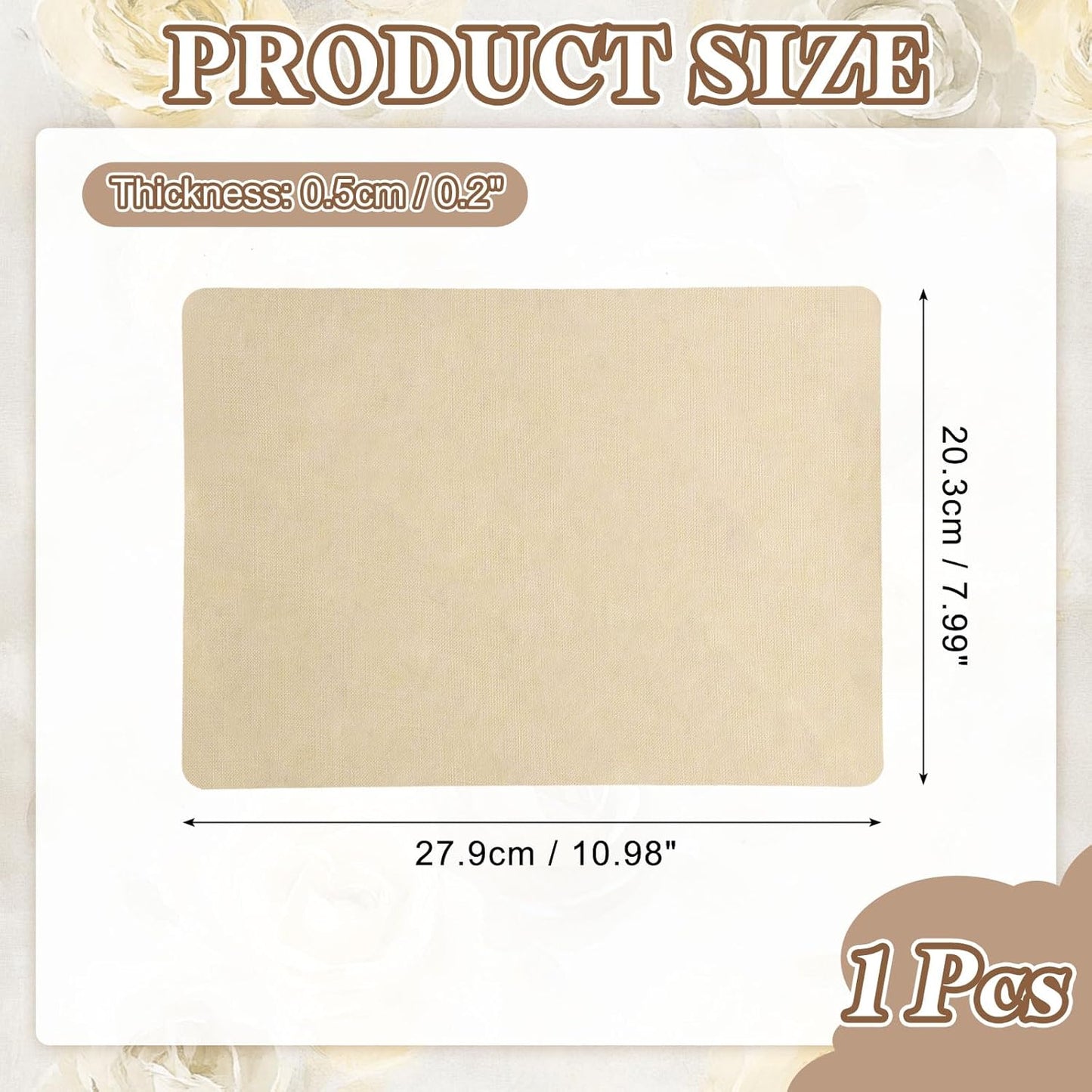 PATIKIL Linen Repair Patch, 8 x 11 Inch Self-Adhesive Linen Fabric Repair Patches for Sofa Couch Clothes Handbag Tents Car Seats Furniture, Light Beige