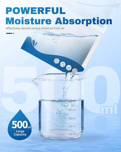 Vacplus Moisture Absorbers Packets, Fragrance Free 20 Pack, Humidity Packs, Dessicant Packets, Hanging Closet Dehumidifier Bags, Odor Eliminator for Bathroom 9.8OZ