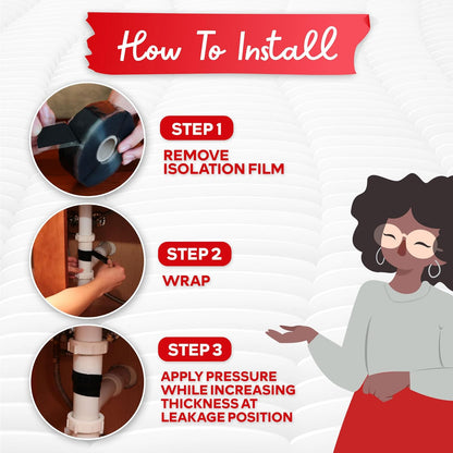 XFasten Self Fusing Silicone Tape Waterproof Multicolor – 1" x 10 Feet 4-Pack, Self Amalgamating Tape, Silicone Rubber for Plumbing, Sealing Pipes, Hose Repair, Outdoor Coax and Electrical Cables