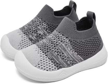 Eashi Baby Boy Girl Non-Skid Indoor Infant Walking Shoes Breathable Warm Elastic Sock Shoes with Memory Sole Protect Toes Outdoor Sneakers