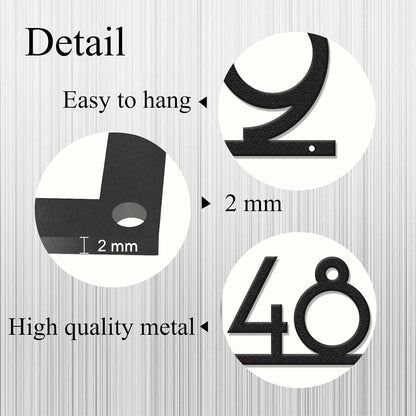 Personalized Metal House Number Sign for Outside Modern, Custom Large Outdoor Street Number Sign Address Number Plaque, Wall Art Decor Unique Handmade Housewarming Gift New Home Gift