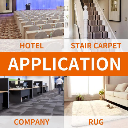 TAPEBEAR Carpet Tape Double Sided 2Inch x 30Yards, Heavy Duty Rug Gripper Anti Slip Anti Curling Floor Tape Residue-Free, Two Sided, Removable, Waterproof for Area Rugs, Mats, Strong Hold for Tile