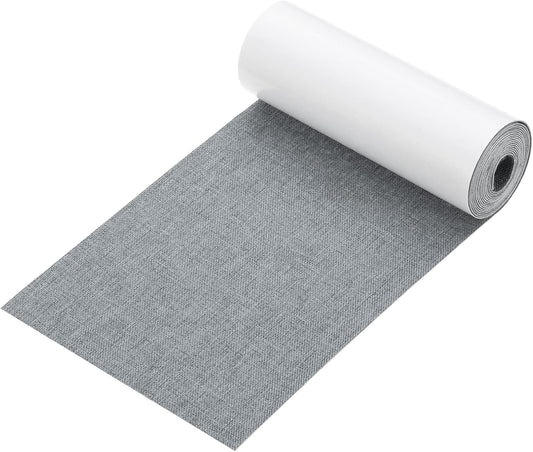 PATIKIL 70x4.4 Inch Linen Repair Tape, Repair Fabric Patch Self Adhesive Couch Patch Line Repair Patch for Furniture Sofa Car Seats Office Chairs, Dark Gray