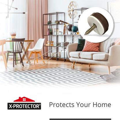 Chair Glides X-PROTECTOR – 16 PCS 1" Furniture Glides – Screw-On Chair Sliders – Premium Chair Leg Floor Protectors – Slide Furniture Effortlessly on All Floor Types with Small Furniture Sliders!