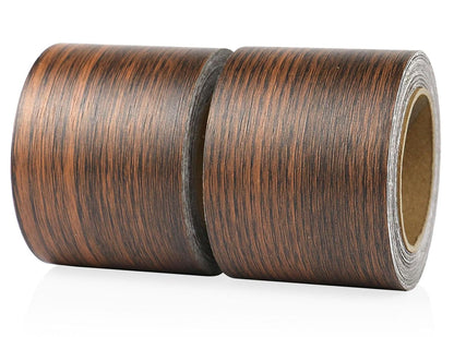 BOMEI PACK Wood Grain Repair Tape,Self Adhesive Repair Patch for Furniture, Floors, Cabinets, Windows, Doors, RV, Home Decor and DIY Projects (2, Walnut)