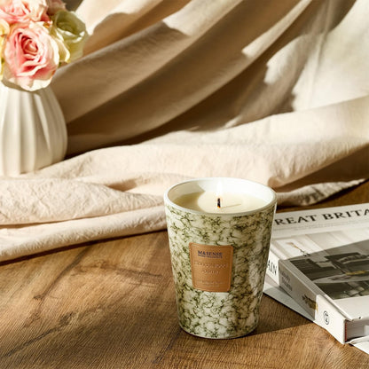 M&SENSE SandalWood Jasmine Scented Candles for Home, Lead-free Wick Highly Scented Jar Candles, 14.1 Oz 80 Hours Lasting Burning Candles Gifts for Women, Relaxing Aromatherapy Candle for Stress Relief