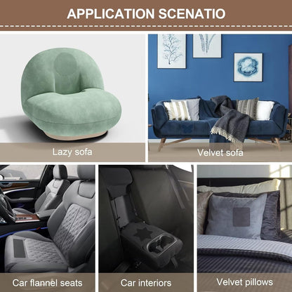 Azobur Fabric Couch Repair Patch 8.3 x 11 inches,Self-Adhesive Fabric Repair Patch for Furniture,Handbag,Sofa,Car Seats-(Light Brown)