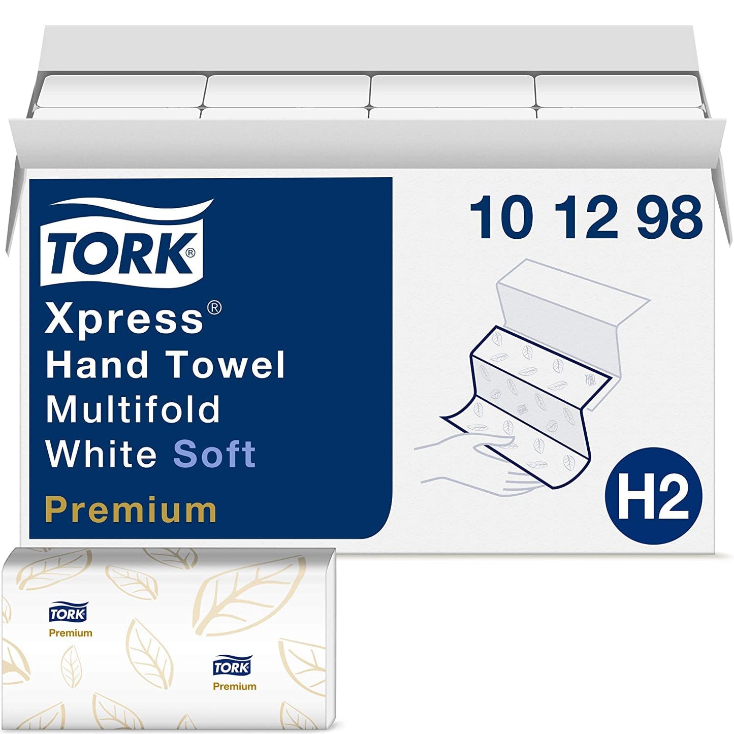 Tork Xpress Paper Towel Dispenser and Tork Extra Soft Multifold Hand Towels (16 Packs)